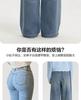Disha Official Children's Clothing Youth Pants Spring New Style Girls Loose Straight Leg High Waisted Jeans