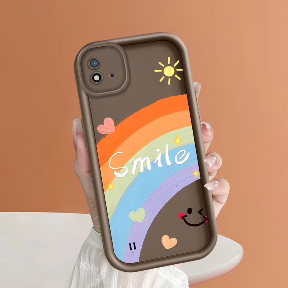 Weiches Silikon-Quadratleiter-Druckmuster-Telefongehäuse Vollständige Abdeckungskamera Stoßfestes Schutzgummigehäuse für OPPO Realme