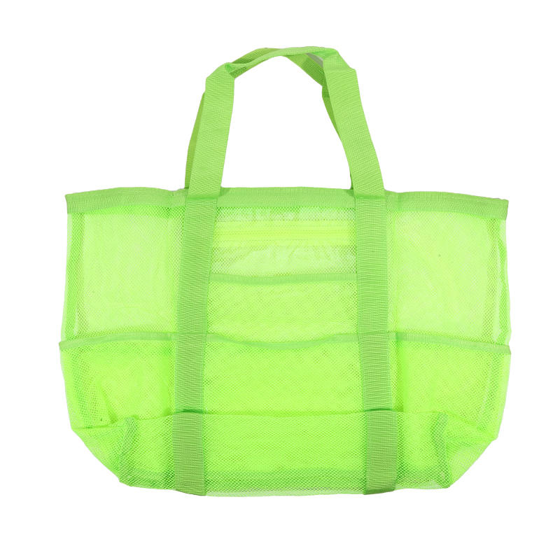 Genți de Plajă pentru Femei Călătorii de Vară Geantă Tote din Plasă cu Buzunar Interior Mare Geantă de Umăr Împletită Rezistentă la Nisip