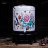 Large Ceramic Filtered Water Dispenser with Faucet and Lid