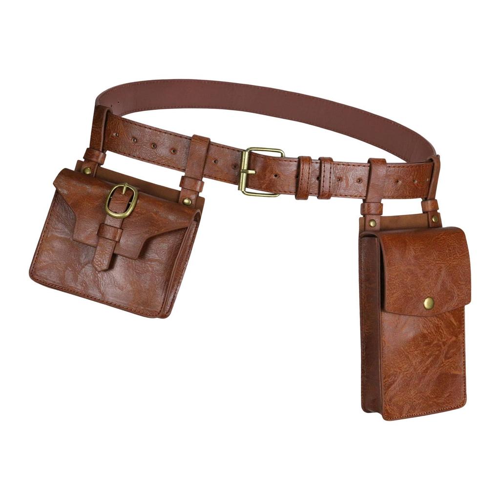 Medieval Knight Belt Pouch Pirate Cosplay for Role Play Holiday Women Men