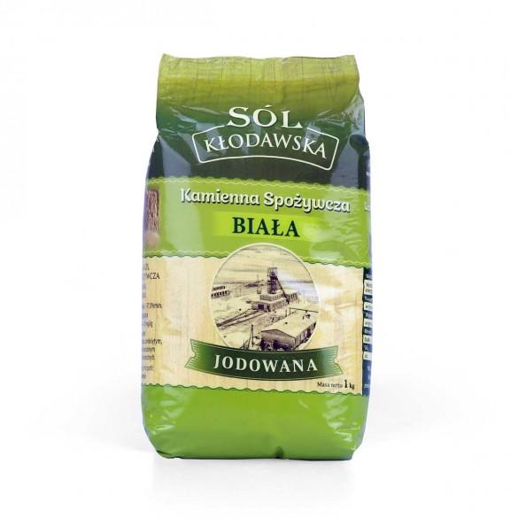 Jodizovaná kamenná soľ 1 kg - kłodawska