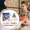 2025 Christmas Advent Calendar Jewelry Bracelet Gift Box 24-Days Handmade Countdown Jewelry Making Kit For Holiday Vacation