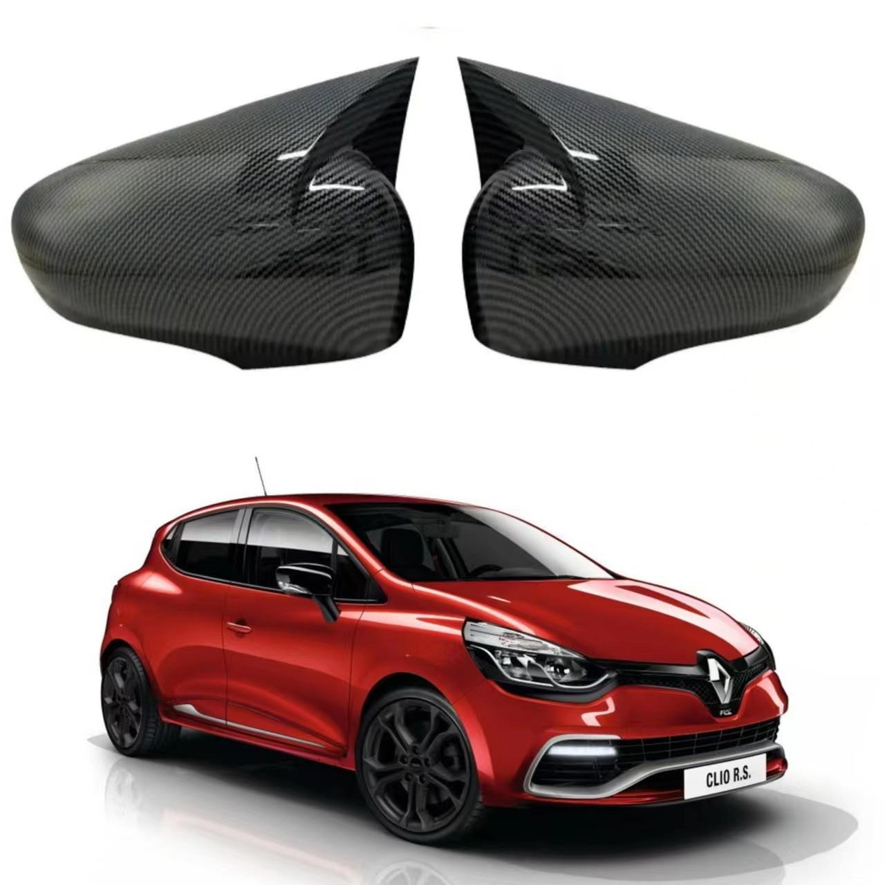 

Крышка зеркала заднего вида из углеродного волокна для модели Renault City K-ZE 2019 года Glossy Black Horn Pair
