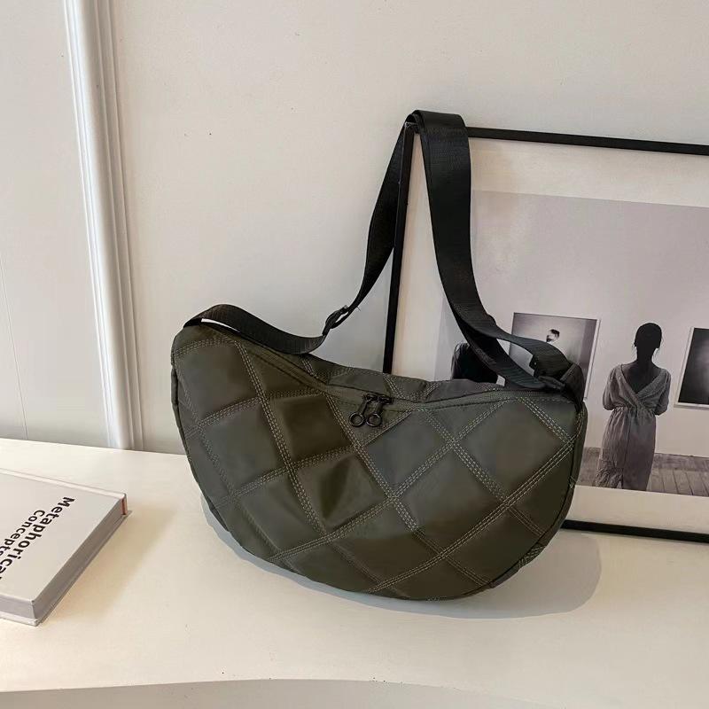 

Нейлоновая повседневная сумка-мешок для пельменей женская сумка-тоут Diamond большая вместимость сумка-мессенджер через плечо зелёный