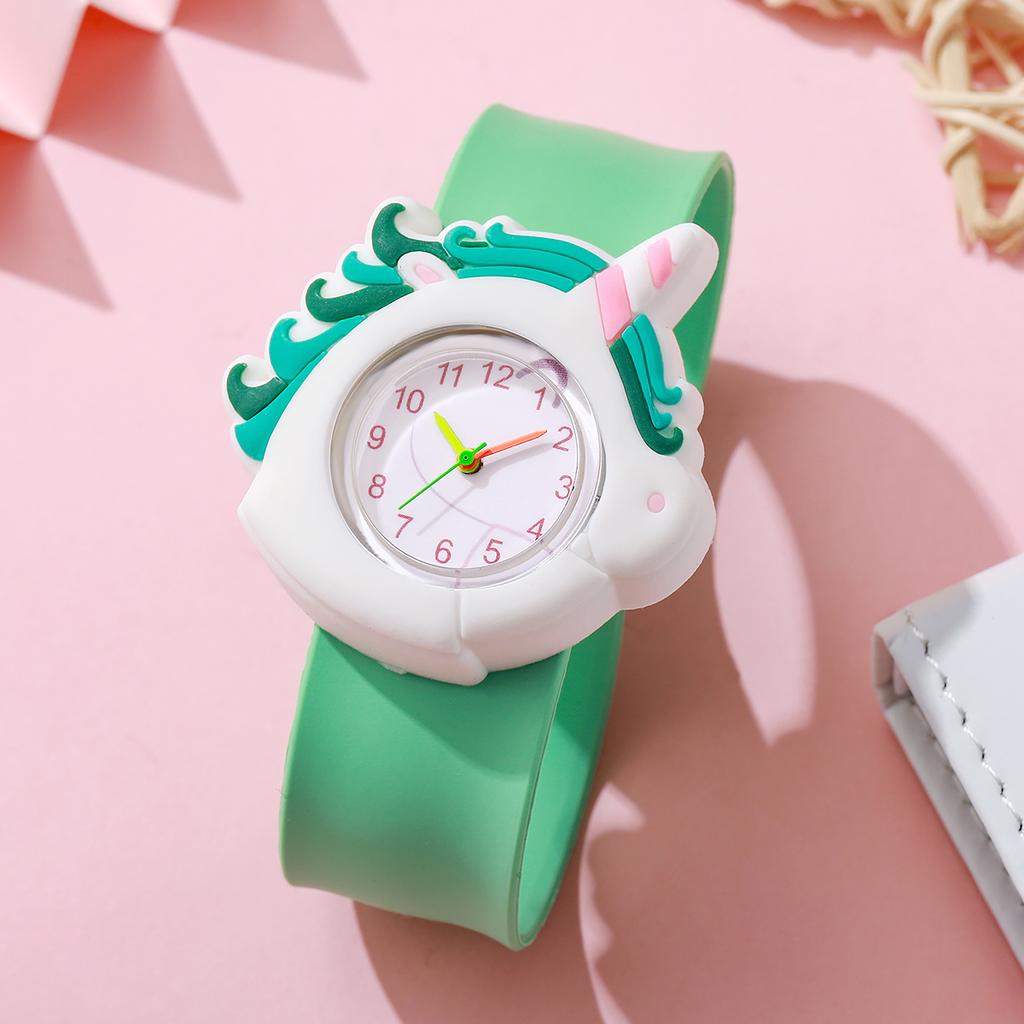 New candy color fashion casual simple round dial pointer silicone strap pop watch for students