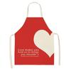 Love Couple Heart Shaped Parent-Child Apron Adult Sleeveless Kitchen Cleaning Home Chef Baking Waist Bian