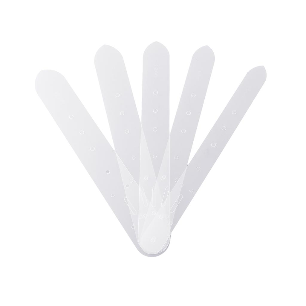 5Pcs Plastic Leather Belt Buckle Head End Orientate Punch Hole Templates Tools Tools Workshop Equipment Home Garden