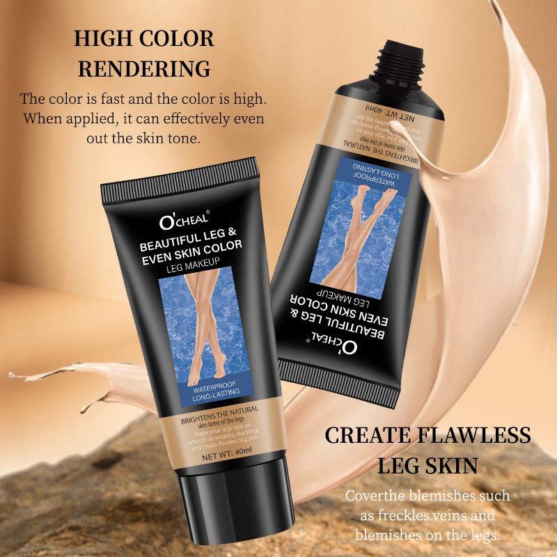40ml Leg Makeup Long-lasting Waterproof and Anti-Transfer Concealer Even Skin Tone Wheat Tan Brown Liquid Foundation
