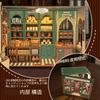 Pixie Curio Book Nook Kit Dollhouse Miniature House 3D Wooden Puzzle Magic Candy Shop LED Touch Switch 180 Degree Swing Door Acrylic Show Window