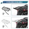 Motorcycle Black / Chrome Rear Solo Seat Luggage Rack Carrier Support Shelf For Harley Sportster XL 883 1200 48 72 2004-up
