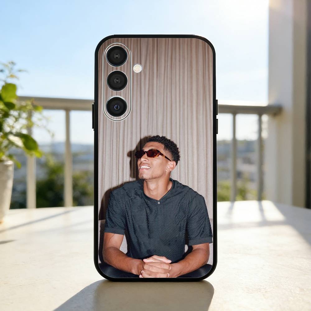 J-Jude Football B-Bellinghams Phone Case For Samsung A73,72,71,53,52,51,22,91,80, Soft Black Cover