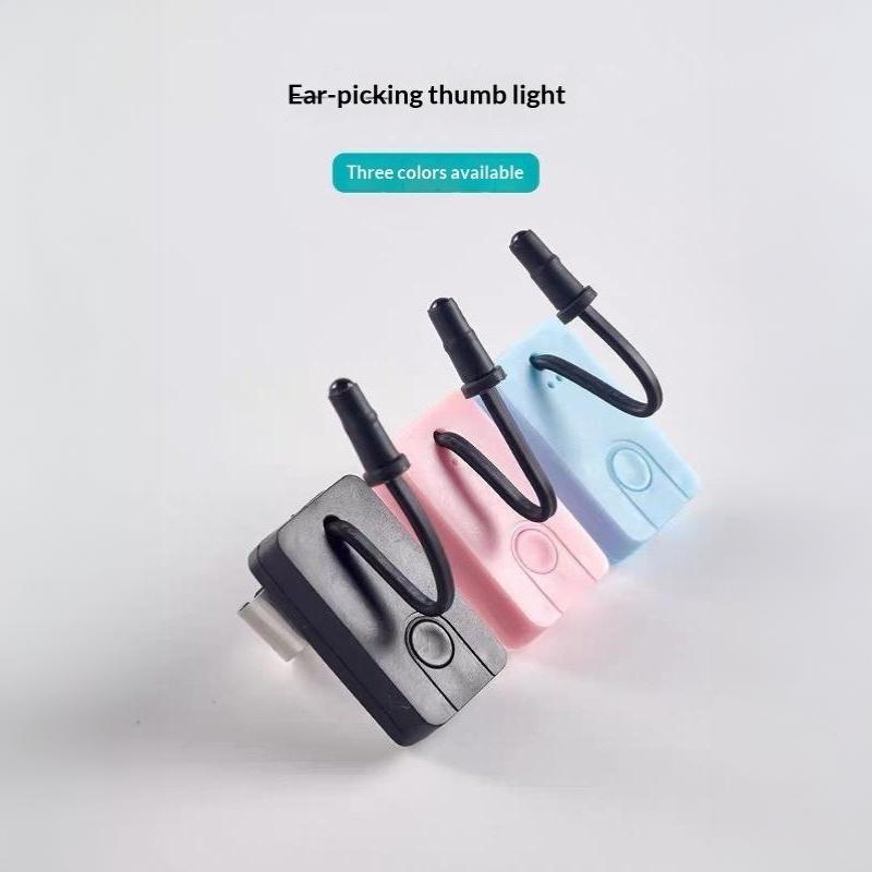 Usb Rechargeable Finger Thumb Light 3 Levels Dimmable Led Lamp Hands Free Flashlight For Ear Pick Beauty Inspection Work Repair