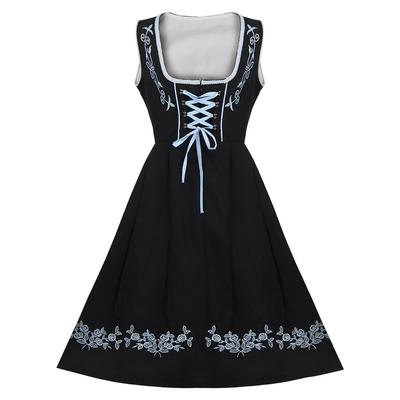 Costume d'Halloween Costume traditionnel bavarois Oktoberfest robe de costume de bière costume de soubrette brodé costume de soubrette