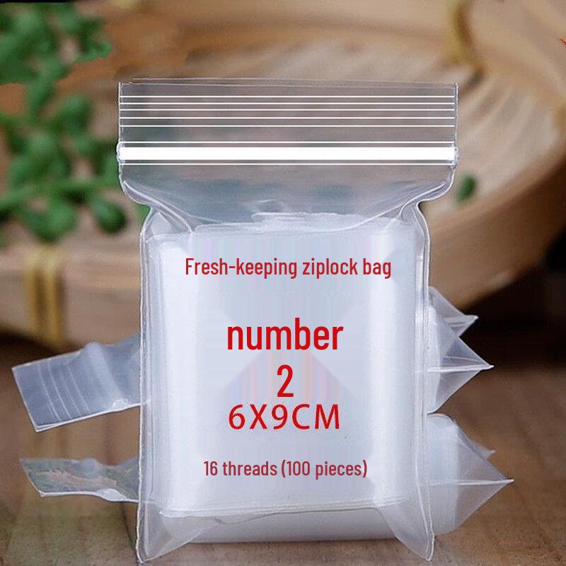 Transparent Self-Sealing Food Storage Bags