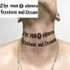 1 Sheet Halloween Dark Gothic Phoenix Temporary Tattoo For Men Women Neck Forearm, Waterproof Realistic Temp Fake Tatoo Stickers