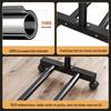 Floor Standing Clothes Rack and Coat Stand with Folding Single Pole for Bedroom or Dormitory.