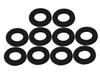 10-Piece White Felt Pad Set for Small Trombone/Trumpet - Black Keys, Universal Instrument Accessory
