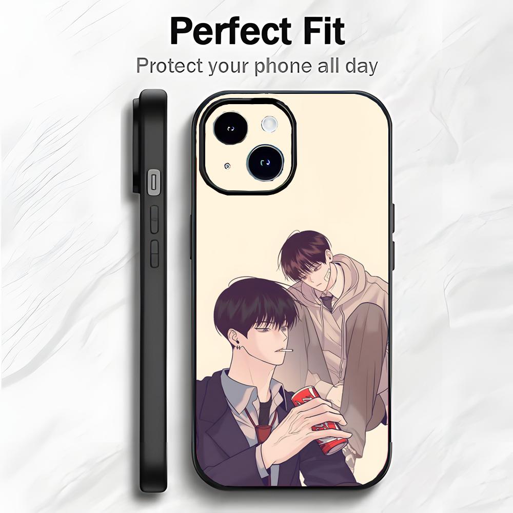 Romantic Korean Manhwa M-Mondays Savior Phone Case Phone Case Soft Packaging Lightweight For iPhone17 16 15 14 13ProMax