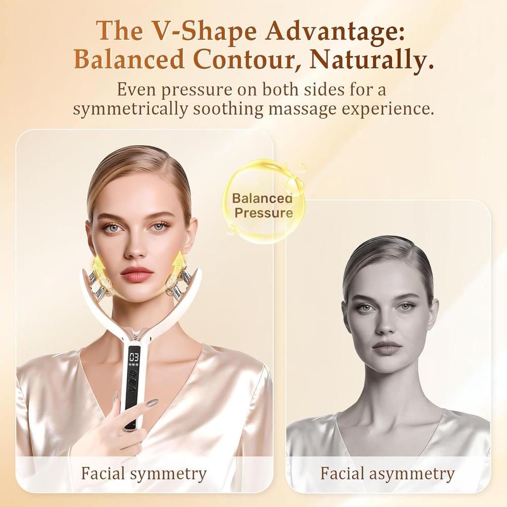 EMS Roller Face-Slimming Artifact V-Face Beauty Facial Massager For Firming And Lifting The Face for Puffiness Fine Lines 2026