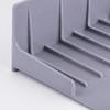Scissor-Adjustable Sink Water Barrier for Single or Double Bowls with Ribbed Panel, Flexible Form and Return Flows Slope