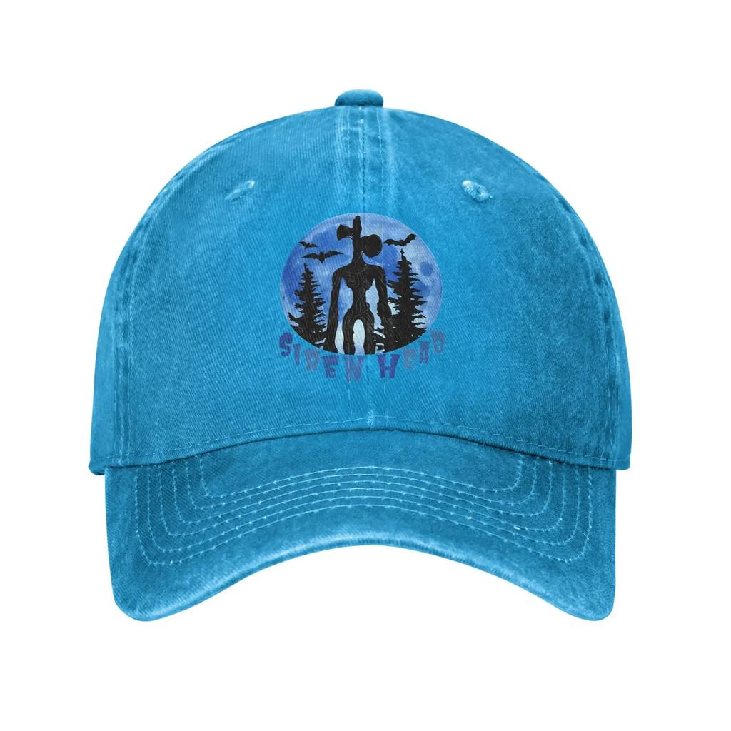 Siren Head Blue Casual Baseball Cap Tennis Skate Trucker Hat Spring Adjustable Unisex Adult Design Baseball Caps