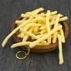 French Fries Fried Chicken Around Key Rings Food Pendant Key Chains Imitation Food Keychains