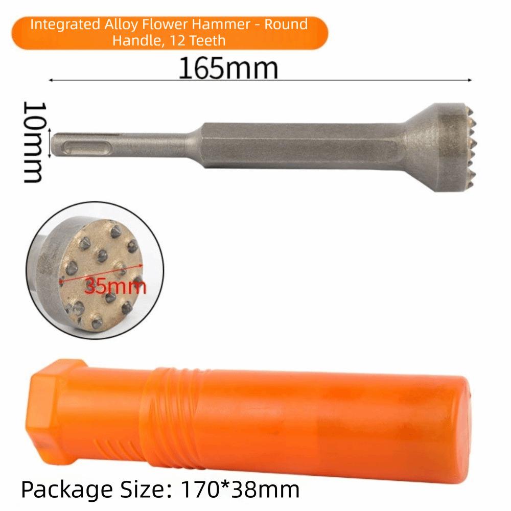 Alloy Head Bushing Bit Round Square HexagonTips Surface Roughening Concrete Bushing Bit Multifunctional Breaker