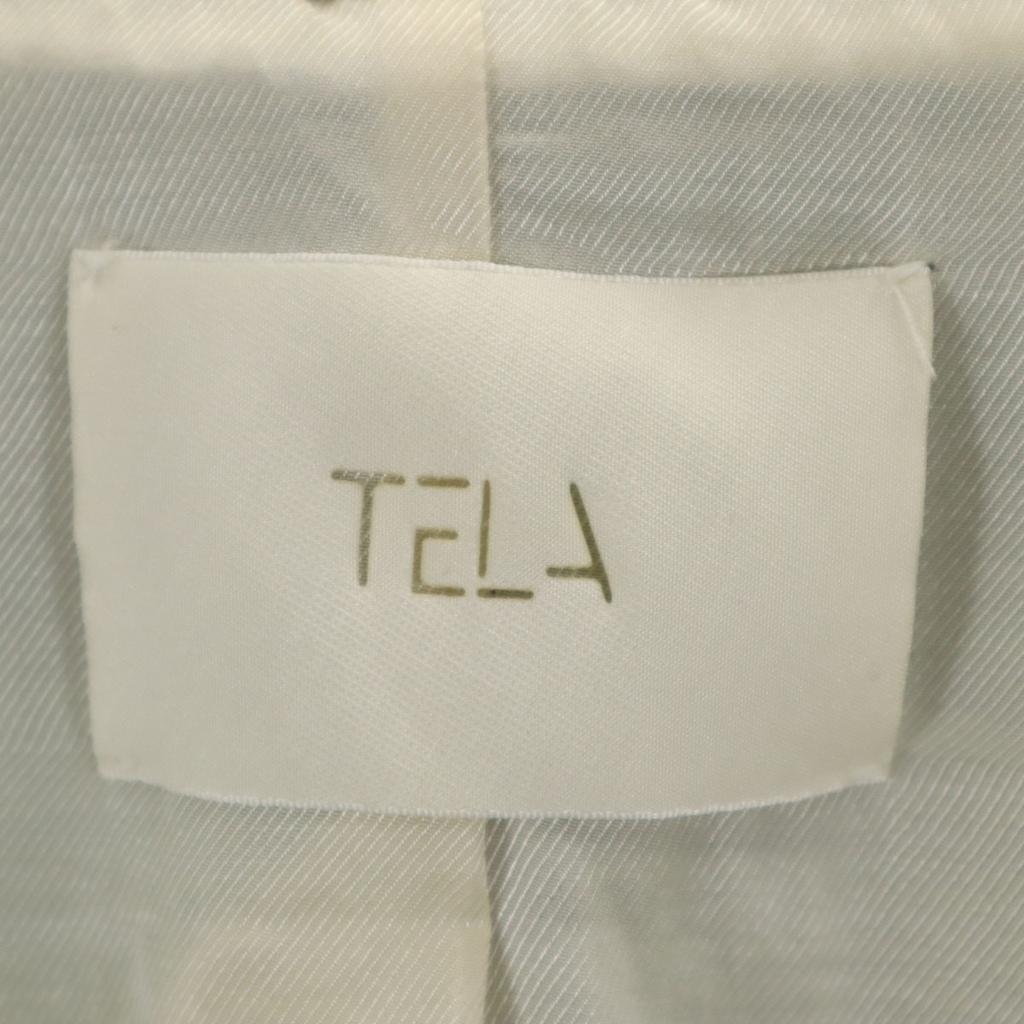 TELA made in Italy Check Pattern Jacket S gray Women Used