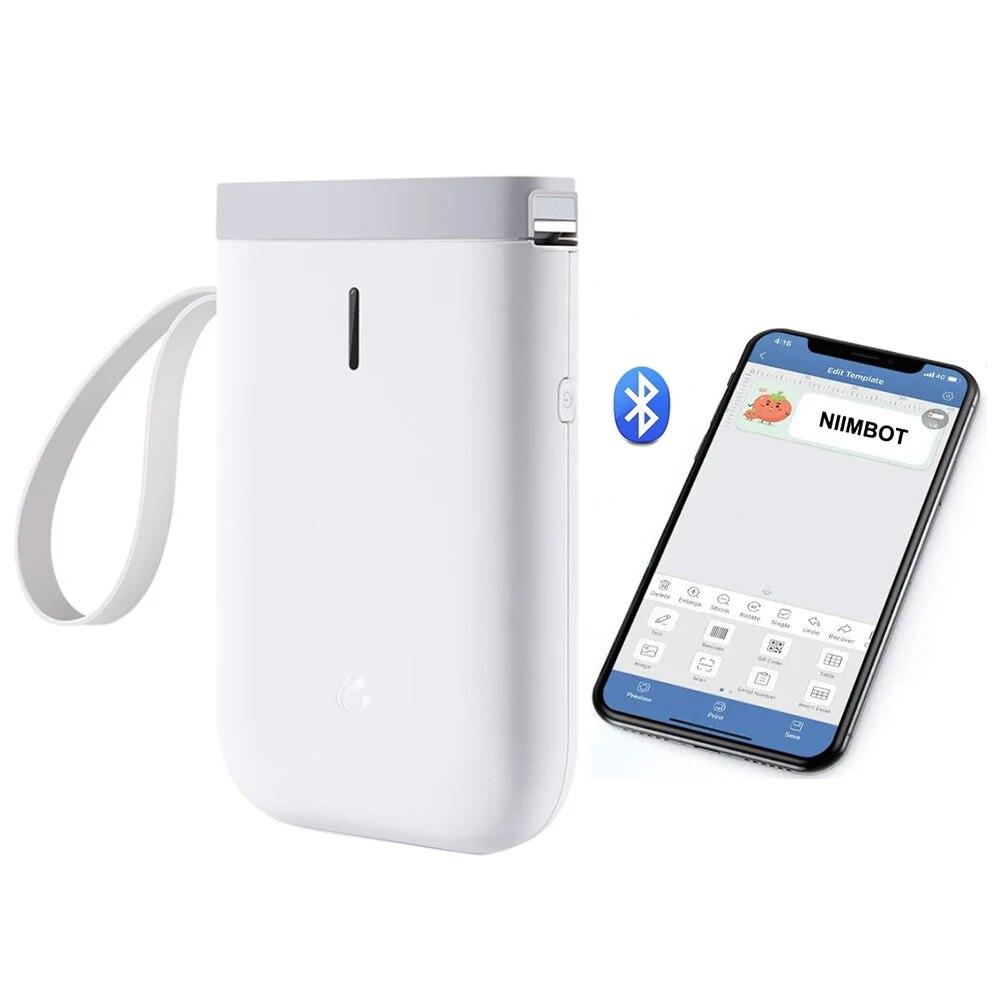 D11 Imprimantă Portabilă de Etichete Termice de Mână cu 5 Role de Bandă Wireless BT Mașină de Făcut Etichete Mașină de Autocolante pentru Etichetare Acasă Coduri de Bare