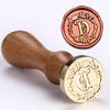 Letter Stamp Head and Wood Handle Set for Seal Letter Envelopes , Seal Stamp Tool for Scrapbooking Embellishments