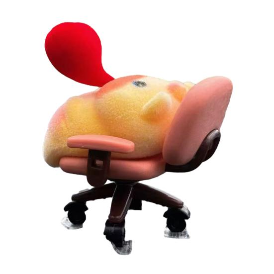 

Автомобільні Прикраси Міні Фігурка Капібари на Обертовому Кріслі на 360 Градусів Розслаблена Поза з Деталлю Жуйки Мила Настільна Іграшка для Панелі Автомобіля Офісної Полиці A