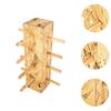 Wood And Glass Display Stand, Multi-Layer Wooden Eyeglass Rack, Heavy Duty, Organizer For,