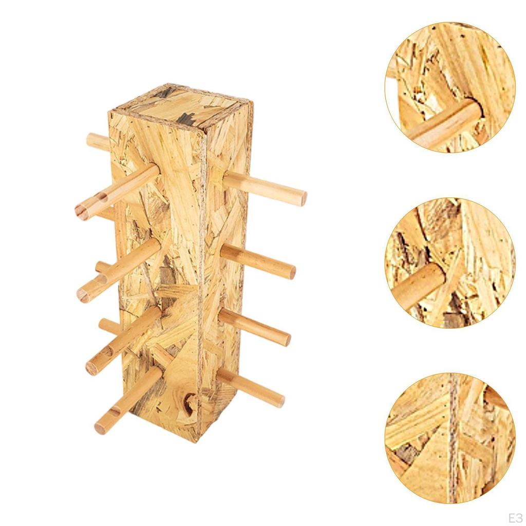 Wood And Glass Display Stand, Multi-Layer Wooden Eyeglass Rack, Heavy Duty, Organizer For,