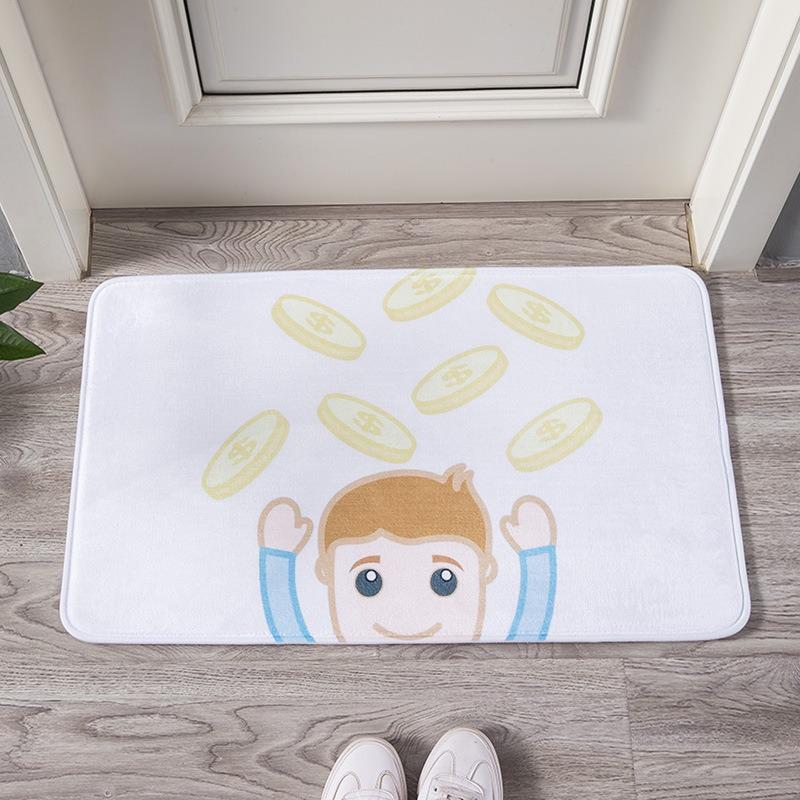 Patterned Door Mat Collection With Cute Cat Coin Boy Dog Family Nautical Themes Charming Entryway Decor Mat For Home Decor