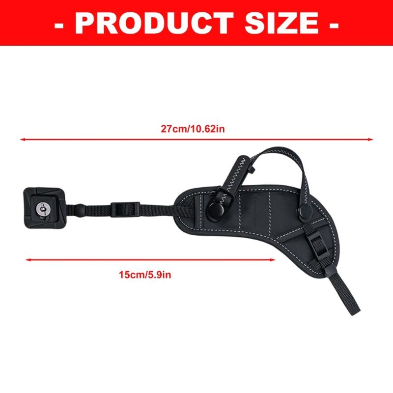 Universal AntiSlip Camera Wrist Strap For DSLR And Mirrorless Cameras With Fiber Fabric And Triangle Safe Design