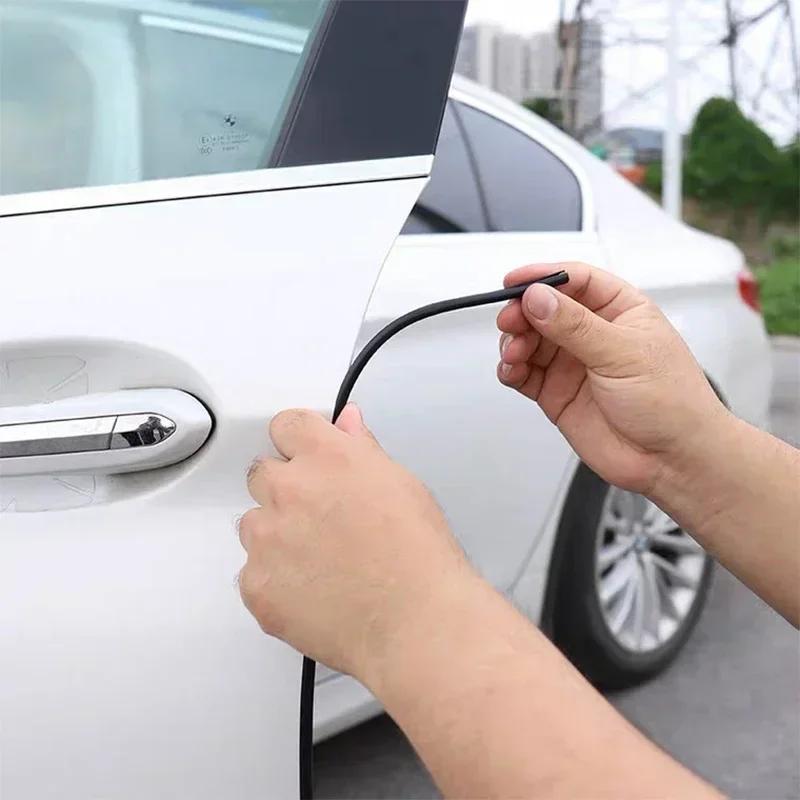 5M Car Door Edge Rubber Scratch Protection U Type Protection Strips Anti Collision Rubber Sealing Trim for Auto Door Protector