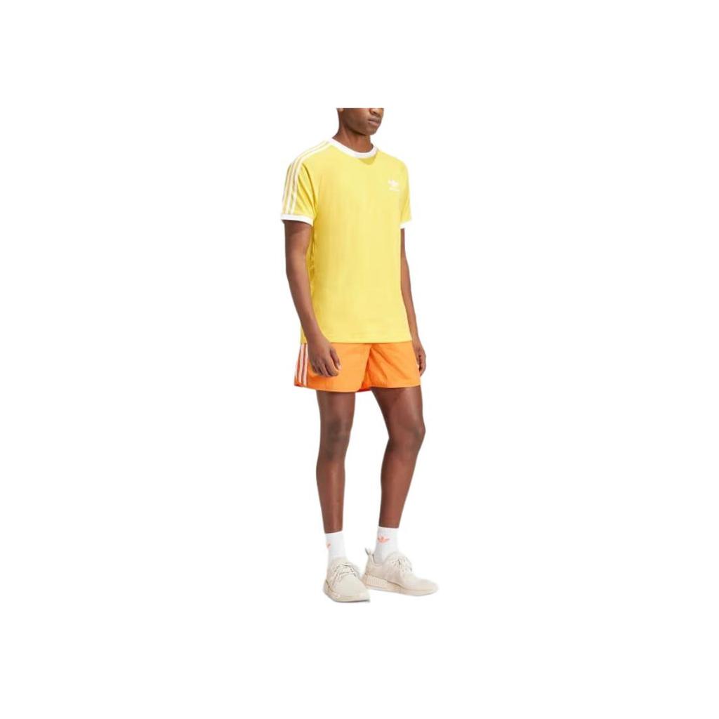 adidas Originals Elastic Waist Casual Shorts Men Bottoms Orange IM9438