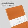 myPAPERCLIP Executive Series Notebook, A5 (148x 210mm, 5.83 x 8.27 in.) Plain, ESX192A5-P Orange