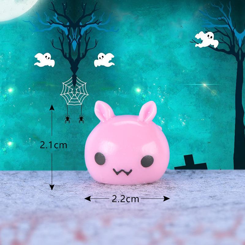 Micro-landscape Succulent Trinket Cute Pumpkin Lantern Ghost Vampire Keychain Halloween Trinket