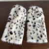 Ghette Stivali Svasati Pelose Morbide, Polsini Scaldamuscoli per Donne, Fantasia Leopardo Vintage, Coprigambe in Peluche, Calzini Lunghi a Tubo