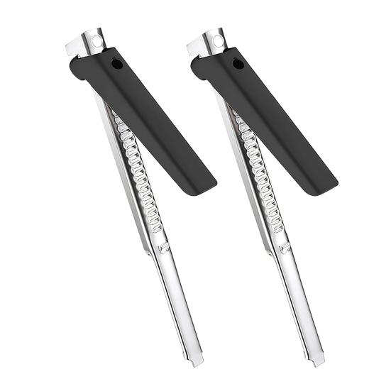 1/2 st flasköppnare rostfritt stål justerbart grepp halkfritt handtag lätt att dra burköppnare kök verktyg för äldre