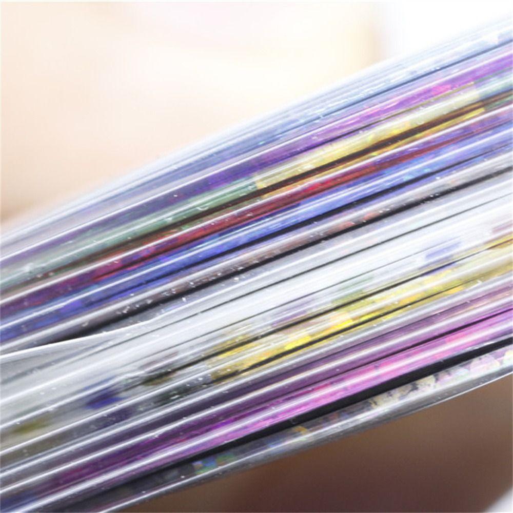 Fly Tying Material Fishing Line Tape UV Shinning Fishing Lure Stickers for 14Pcs Lure Decoration
