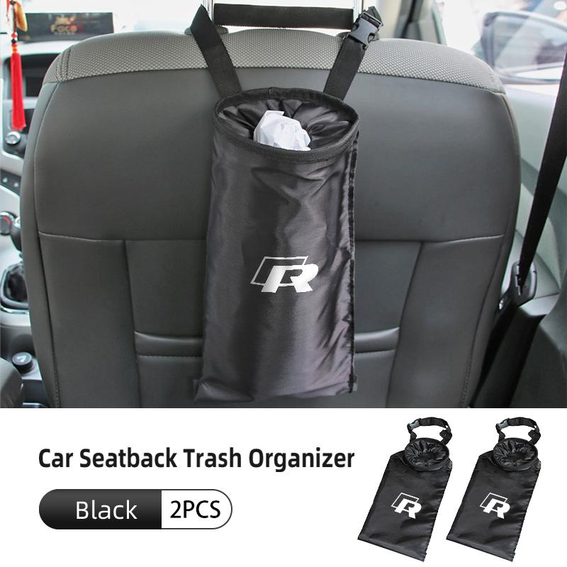For Volkswagen VW Car Garbage Bag Seat Side Hanging Trash Can Dust Holder Case Golf Jetta Passat mk4 mk5 mk6 CC B5 B6 B7 Golf 4