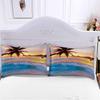 Beach Nature Theme Bedding Three-Piece Quilt Cover