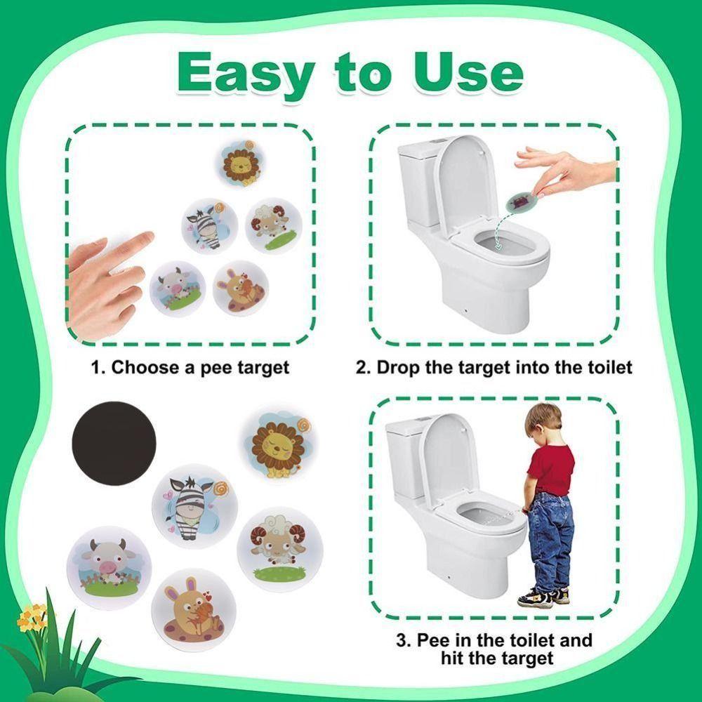 Urinal Training Sticker Color Changing Toilet Sticker Temperature Sensing Potty Training Sticker