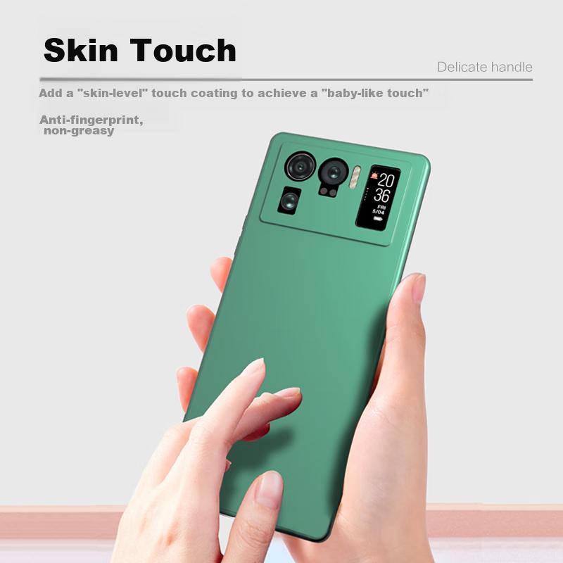 Phone Case for Xiaomi 11 Ultra, Premium Protective Cover with Full Lens Protection, Upgraded Frosted Anti-Drop Silicone Soft Case - Midnight Black