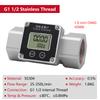 Digital Turbine Flow Meter Stainless Steel 1 1.5 2 Inch Electronic Water Urea Flowmeter with LCD Display Totalizer