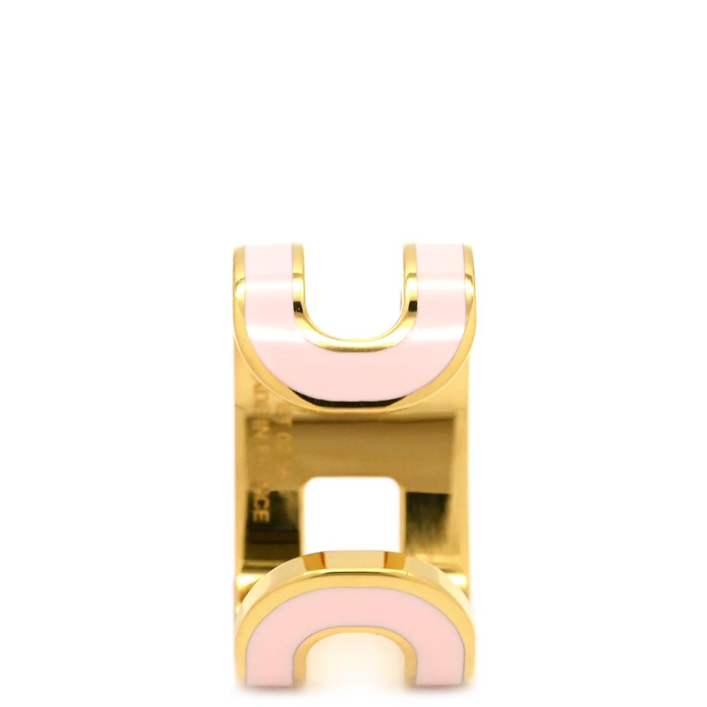 HERMES H100094F 85 Pop ash Pop Ash H Ear Cuff (Single Ear)Earring Gold Plated/enamel Array