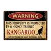 [ Kelly66 ] Warning Koala Rabbit Snake Chickens Elephant Bear Metal Sign Home Decor Bar Wall Art Painting 20*30 CM Size Dy151